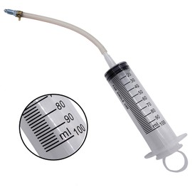 BQPOLING Universal Hydraulic Disc Brake Bleed Tool, Disc Brake Mineral Oil Fluid Bleeder Kit Motorcycle 100ML Syringe 20cm Hose Universal for Motorbikes Scooters Quads