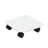 Rolling Metal Plant Caddy with 360° Swivel Wheels for Indoor