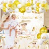 57Pcs Mi Bautizo Banner Backdrop Balloons Arch Garland Tablecloth Kit