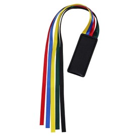 PPhtony Bible Ribbon Bookmark Artificial Leather Multiple Page Marker with 5 Color Ribbons for Book Lover Reader Teacher Student Christmas Gift (Black)