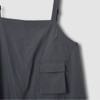 JAJU [JAJU] Women's Crisp Seersucker Bustier Dress_Charcoal