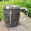2 Layer Skull Beer Mug Stable Robust Fashionable Decorative Wear