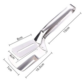 Fish Spatula Cooking Tongs Stainless Steel Fish Spatulas for Cooking Flipping Frying and Grilling Steak Serving Tongs Easy to Use