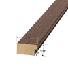 euwazram Solid Wood 24x30 Frame - Single Frame, Rustic Walnut