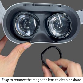 IOOIOO one Lens Insert for L or R Eye for Meta Quest 3s or Quest 2, Lenses Oculus VR Headset, Blue Light Blocking, Removal Magnetic Inserts(farsighted SPH:+2.75)
