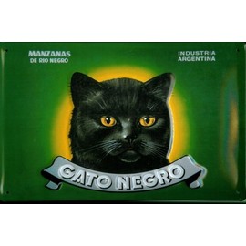 Buddel-Bini Versand Tin Sign Nostalgic Sign Gato Wine Sign Cat Green Argentina