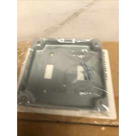 Mulberry Metal 1900 Box Double Switch Plate~4" Raised 2 SWITCH COVER~Steel