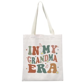 GJTIM Grandma Gift In My Grandma Era Baby Announcement Mother’s Day Grandma Travel Bag Tote Bag (Grandma Era Tote CA)