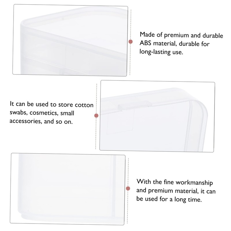 STOBAZA Cotton Pad Organizer Storage Box Holder for Nail Tools