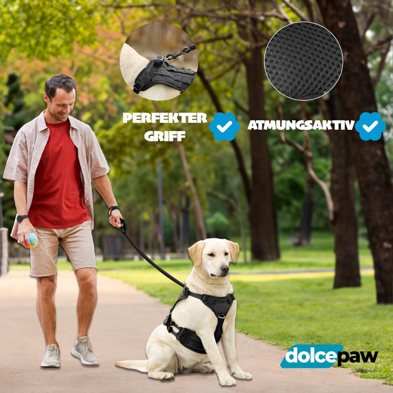 DOLCEPAW Dog Harness for Medium Dogs, Dog Harness, No Pull,