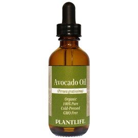 Plantlife Organic Avocado Oil 2 oz - 100% Pure Cold Pressed Base Oil for Aromatherapy