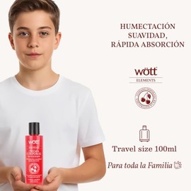 Crema Corporal Hidratante Wött Frutos Rojos 100ml