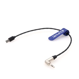 Eonvic Timecode Cable Right Angle 3.5mm TRS for Deity Tentacle Sync to Multi Micro USB for Sony FX3 FX30 FX3 FX30 Alpha 1 A1 A7S3 (50cm)