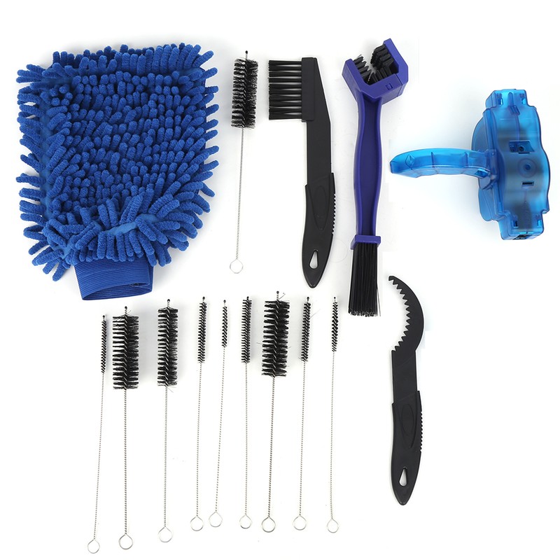 6PCS Convenient Bicycle Chain Washer Cleaner Kit Mountain Bike Accessory