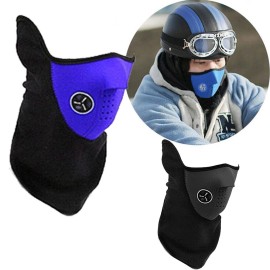 Unbranded 2Pack Winter Fleece Neck Warmer Gaiter Ski Face Mask Windproof Thermal Balaclava
