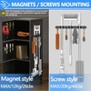 3-H Magnetic Broom Holder Wall Mounted 2 Pack, Strong Magnetic