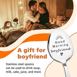 Valentines Day Gifts for Him Boyfriend Tea Spoon Gifts for Boyfriend Anniversary Birthday Gifts for Boyfriends Coffee Spoons Gifts for Bf Valentines Day Gifts for Boyfriend I Love You Gifts