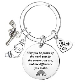 Police Keychain Police Officer Appreciation Gifts Police Academy Graduation Gifts Policeman Christmas Thank You Gifts For Police Officer