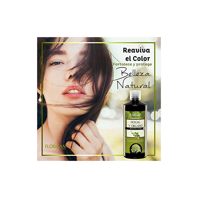 Shampoo Nogal y Organo Protector de Color Florigan 1lt.