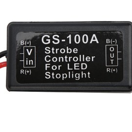 GS-100A 12-24VDC Strobe Controller Flasher Module Car Brake Light Tail Stop Light LED Flash Control Module