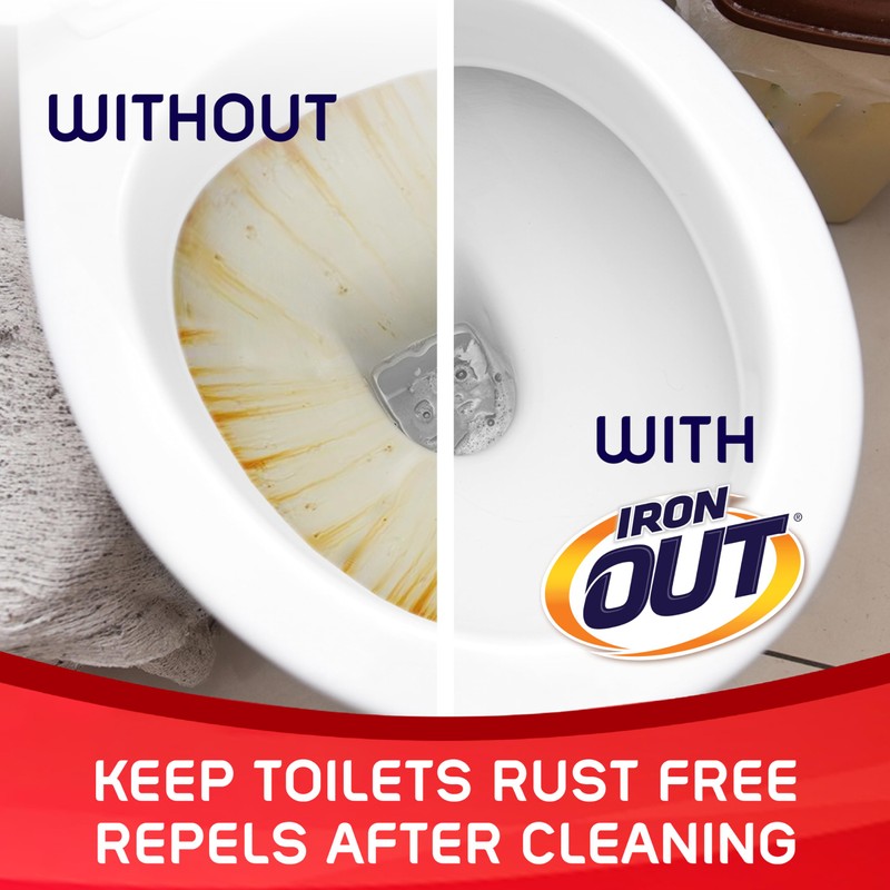 Iron OUT Automatic Toilet Bowl Cleaner Tablets, Helps Remove and