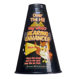 Gagster Over The Hill Say What? Hearing Enhancer - Funny Birthday Gag Gift - Prank for Men and Women - Party Supplies for Adults - 40th, 50th, 60th Decorations and Adults Jokes - Hilarious Ear Horn