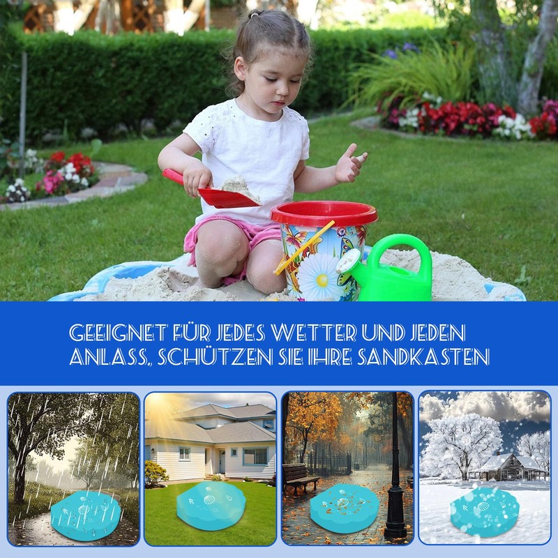 Sand Shell Cover 100 x 15 cm Blue Sandpit Shell