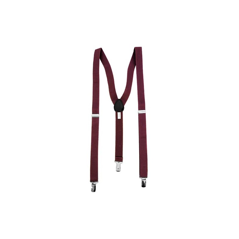 Bowties.jp scb00037 Bowtie & Pocket Square & Suspenders Set, Burgundy,