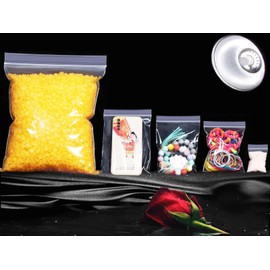 Pack of 600 Ziplock Bags Small Zip Bags 6 x 4 cm Bags Plastic Bags Lockable Resealable Bags Applicable Electronic Component Stationery Jewellery Storage etc
