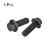 sourcing map M14-2x40mm Hex Serrated Flange Bolts 10.9 Grade Carbon
