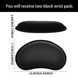 AOEVUIR 1 x Mouse Wrist Rest with Memory Foam Ergonomic Wrist Rest for Mouse Non-Slip Base Relief Wrist for Laptop Computer Work Gaming Office Home
