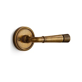 SORWDUERM 1 Pack Antique Brass Door Lever Passage Door Levers Interior Door Handle for Hall and Closet,Zinc Alloy