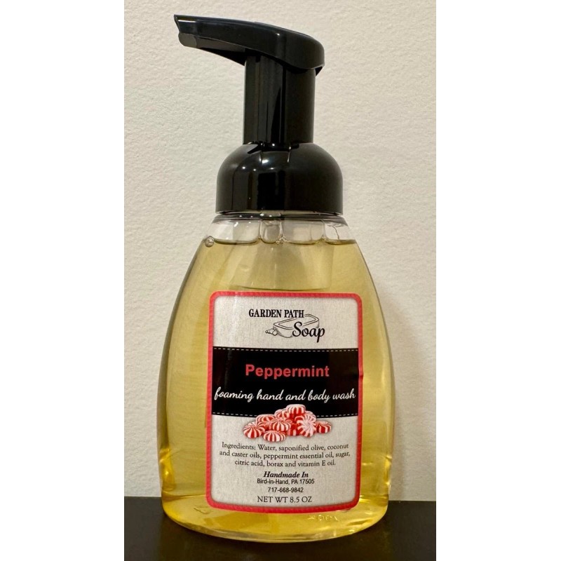 Garden Path Soap PEPPERMINT FOAMING HAND & BODY WASH -