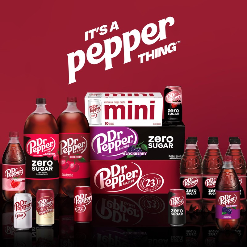 Dr Pepper Strawberries and Cream Soda, 12 fl oz cans,