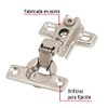 Hermex BIDI-95I, Juego de 2 bisagras bidimensionales ocultas para gabinetes,