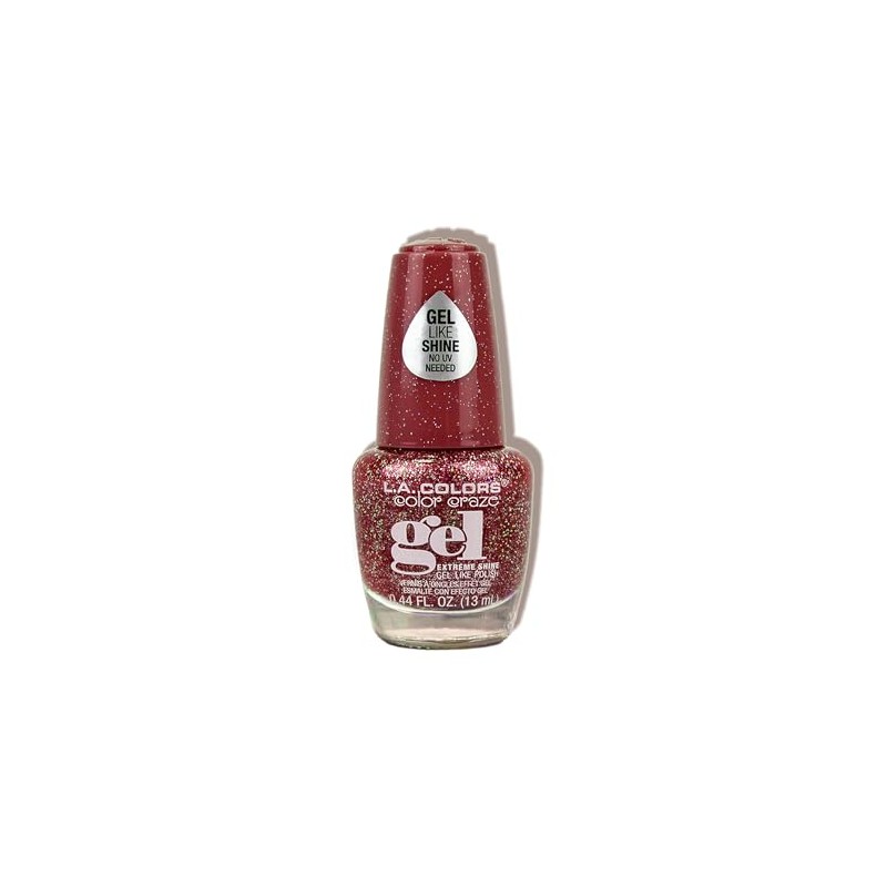 L.A. COLORS Demo - Color Craze Shimmer Gel Polish, Crush