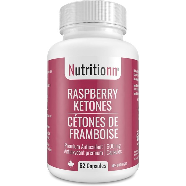 Raspberry Ketones by Nutritionn - 600 mg Capsules - Premium,