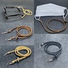 okuda-belt Kudu Genuine Leather 2-Way Neck Strap, Neck Holder, Negative