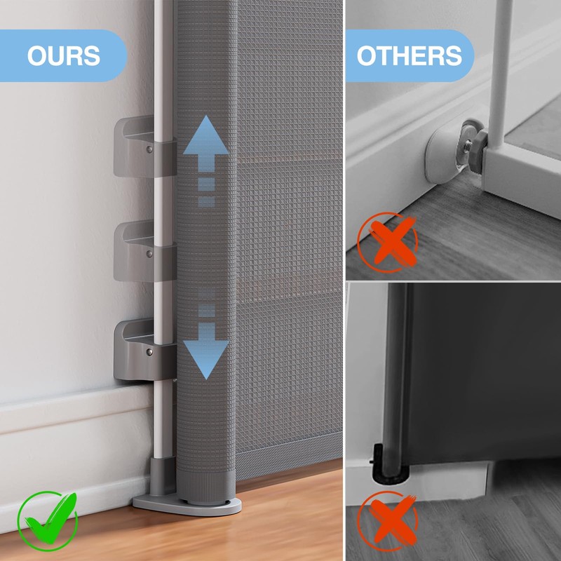 PRObebi Retractable Baby & Dog Gate - Extends to 72"