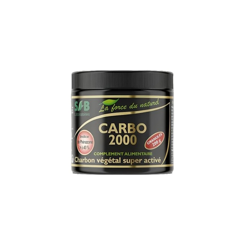 ​SFB Laboratoires Carbo 2000 - Vegetable Charcoal, Super Activated Granules