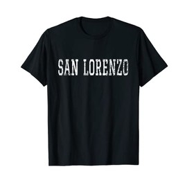 San Lorenzo Vintage White Text Apparel T-Shirt