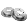 A-Premium Front Vented & Rear Solid Disc Brake Rotors +