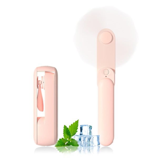 Lerat Portable Handheld Fan, 2 IN 1 Mini Hand Fan,