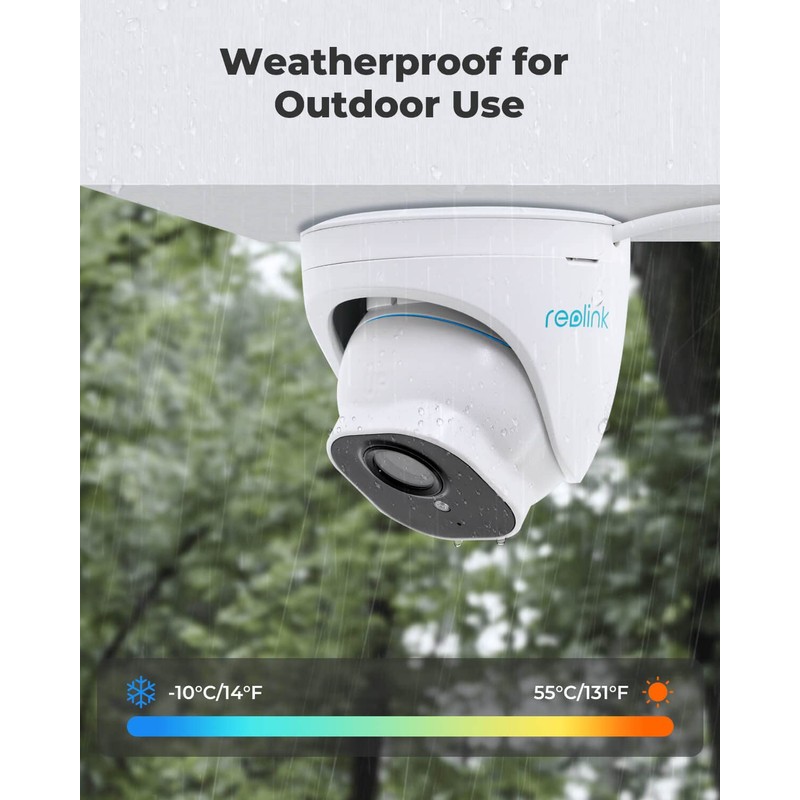Reolink 5MP PoE Security Camera Outdoor with Human/Vehicle Detection, Smart