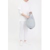 マーナ(MARNA) Shupatto (シュパット) コンパクトバッグ Drop (ドロップ) グレー 縦型 しずく 一気にたためるエコバッグ
