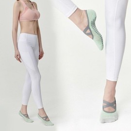 Non-Slip Yoga Toe Socks for Home Training, Dance, and Ballet - Sweat-Absorbing Dance Toe Blue
