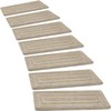 PURE ERA Bullnose Carpet Stair Treads Set Tape Free Non-Slip