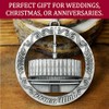 LDS Temple Ornament by Ringmasters | Antique Silver-Finish Hanging Ornament