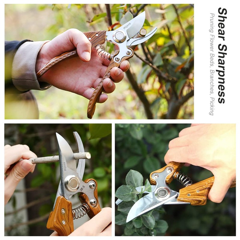 Secateurs, Pruning Shears for Gardening Heavy Duty with Rust Proof