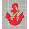 Anchor Red Gold Iron-On or Sew-On Patch for Clothes Embroidered